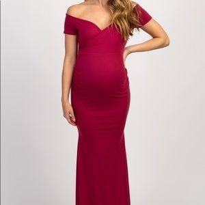 Pink blush maternity gown